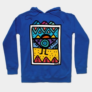 African Street Art Graffiti Purple Character Hoodie